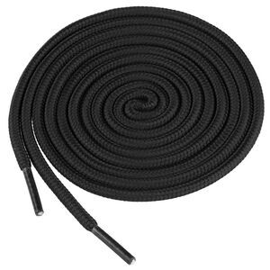 Outdoor Round Shoelaces Sporting Shoe Laces Shoestrings 2 Pairs Black